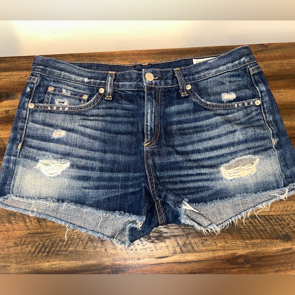 Rag & Bone Distressed Jean Shorts - 29